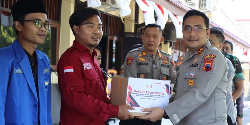Polres Kendal dan Mahasiswa Gelar Baksos Presisi Sambut Ramadhan