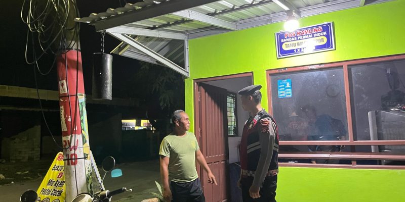 Satsamapta Polresta Palangka Raya Perkuat Keamanan Lewat Patroli Dialogis di Pos Kamling