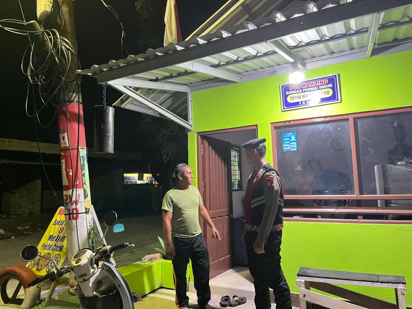 Satsamapta Polresta Palangka Raya Perkuat Keamanan Lewat Patroli Dialogis di Pos Kamling