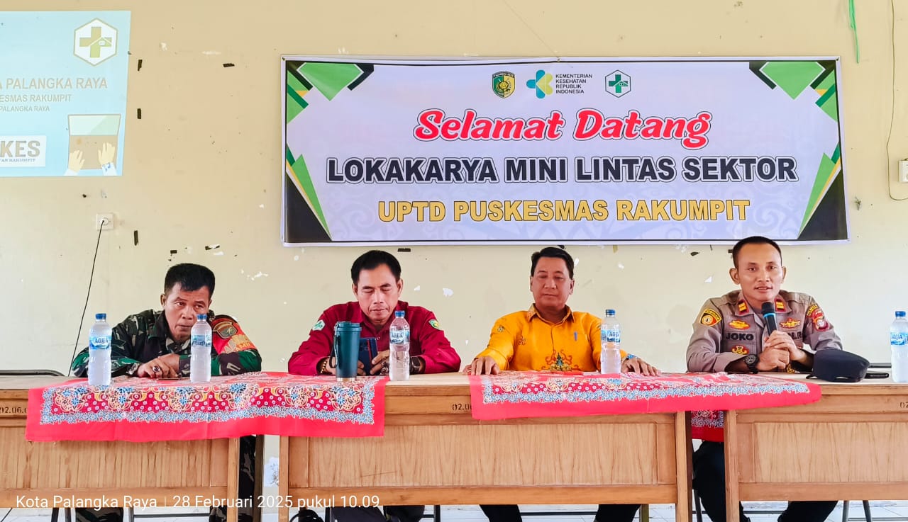 Peduli Kesehatan Warga, Polsek Rakumpit Hadiri Lokakarya Mini Lintas Sektor UPTD Puskesmas