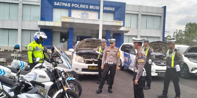 Kesiapan Operasi Keselamatan Musi 2025, Satlantas Polres Musi Rawas Gelar Kegiatan Technical Inspection dan Pemeriksaan Kendaraan Dinas