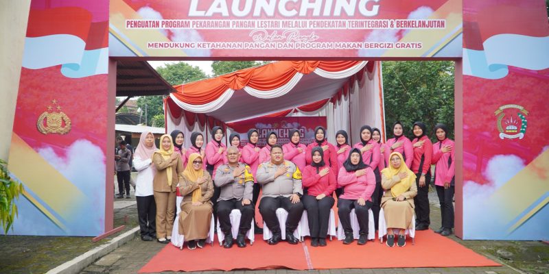 Kapolres Pasuruan Dukung Program Pekarangan Pangan Lestari di Polsek Pandaan