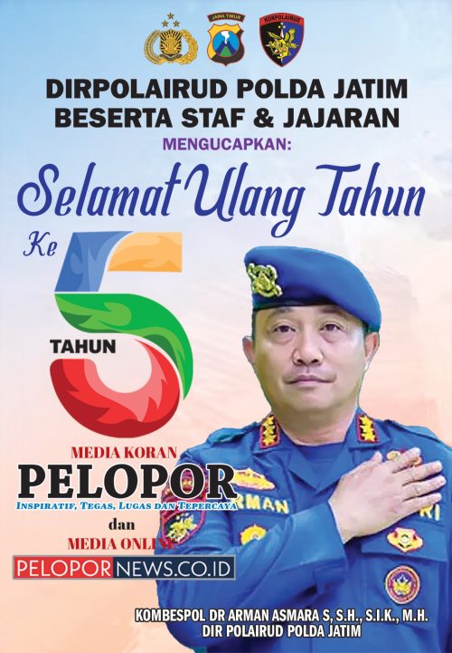 Kombes Pol Arman Asmara Syarifuddin, S.H, S.I.K, M.H. Mengucapkan Selamat HUT Ke – 5 Media Koran Pelopor dan Media Online www.pelopornews.co.id