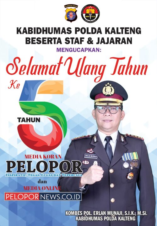 Kombes Pol. Erlan Munaji Mengucapkan Selamat HUT Ke – 5 Media Koran Pelopor dan Media Online www.pelopornews.co.id