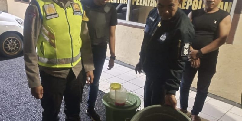 Ciptakan Ramadhan Penuh Berkah, Polsek Tugumulyo Polres Musi Rawas Amankan Penjual Tuak
