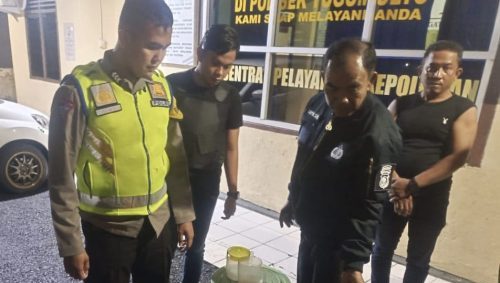 Ciptakan Ramadhan Penuh Berkah, Polsek Tugumulyo Polres Musi Rawas Amankan Penjual Tuak