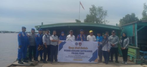 H-4 Lebaran Idul Fitri 1446 H, Satpolair Polres Pulang Pisau dan Dishub Periksa Kelaikan dan Alat Keselamatan Kapal Feri Penyebrangan
