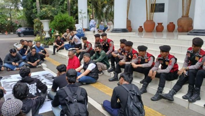 Polres Purwakarta Lakukan Pengamanan Aksi Mahasiswa Soal Tolak RUU TNI