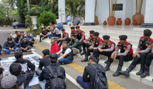 Polres Purwakarta Lakukan Pengamanan Aksi Mahasiswa Soal Tolak RUU TNI