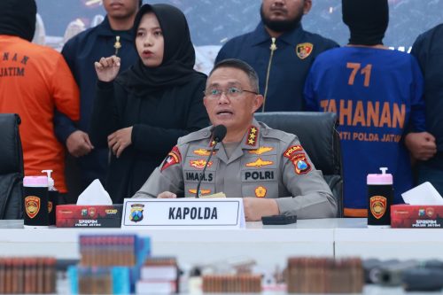 Polda Jatim Gagalkan Penyelundupan Senjata di Bojonegoro, Diduga Untuk KKB Papua