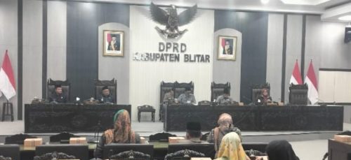 DPRD Kabupaten Blitar Gelar Rapat Paripurna Penyampaian Laporan Pokok-Pokok Pikiran DPRD