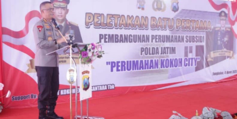 Kapolda Jatim Laksanakan Groundbreaking Perumahan Bersubsidi Untuk Anggota Polri