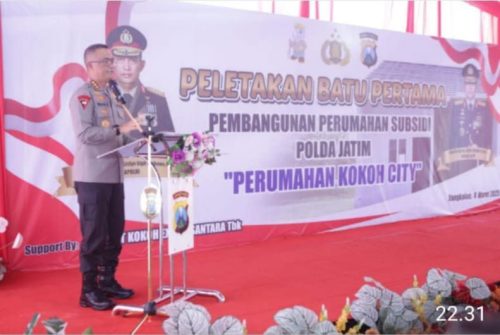 Kapolda Jatim Laksanakan Groundbreaking Perumahan Bersubsidi Untuk Anggota Polri