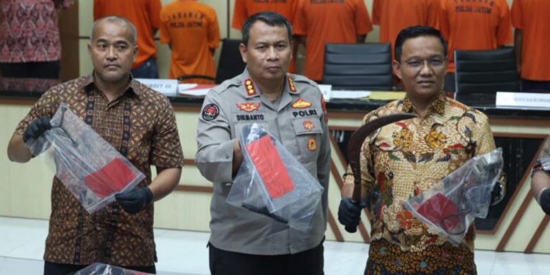 Ditreskrimum Polda Jatim Bekuk 11 Pelaku Curanmor, 1 Ditembak Mati
