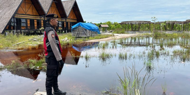 Jaga Kamtibmas Wilkum, Satsamapta Polresta Palangka Kerahkan Unit Patmor Sambangi SD Alam