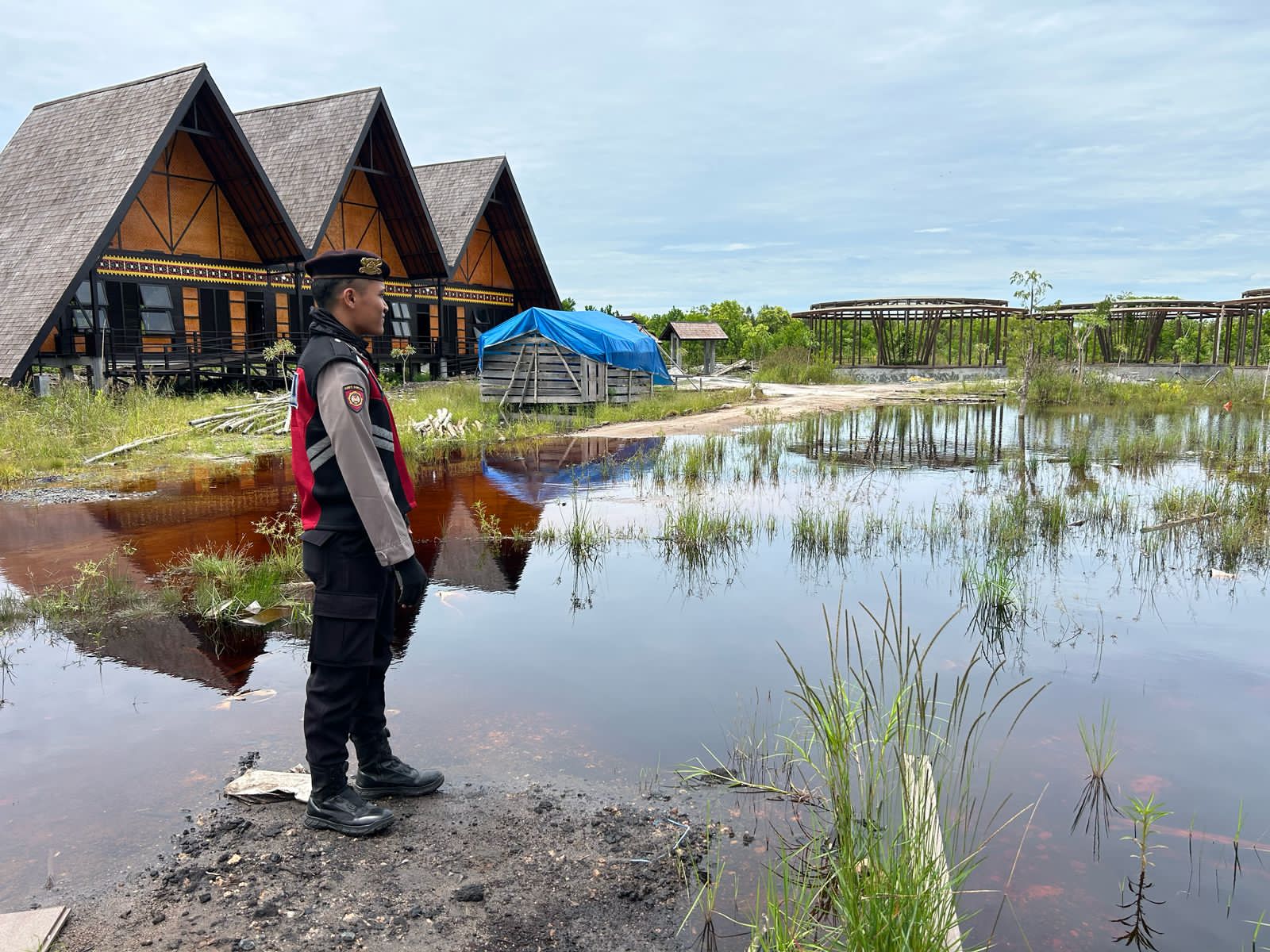 Jaga Kamtibmas Wilkum, Satsamapta Polresta Palangka Kerahkan Unit Patmor Sambangi SD Alam