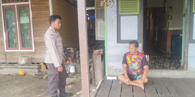Ciptakan Rasa Aman, Polsek Sabangau Sambangi Warga