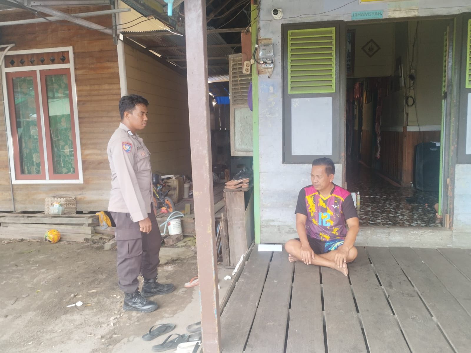 Ciptakan Rasa Aman, Polsek Sabangau Sambangi Warga