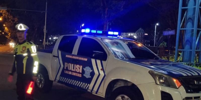 Personel Satlantas Polresta Pertahankan Kamseltibcarlantas di Kota Palangka Raya