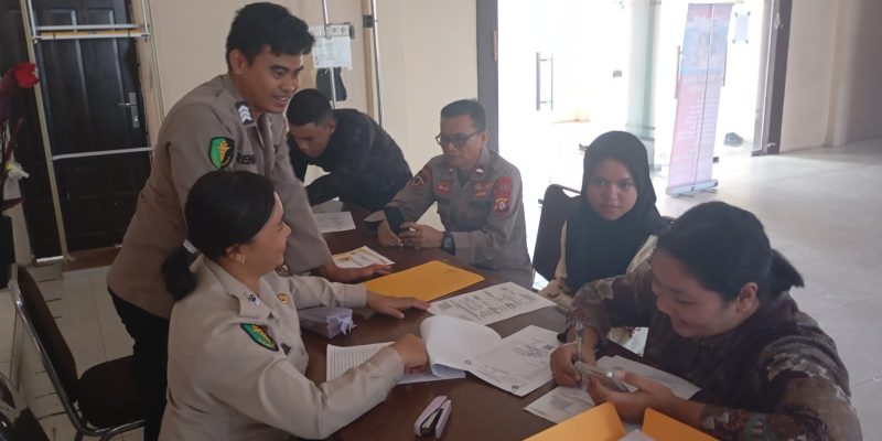 Seksi Dokkes Polresta Palangka Raya Lakukan Skrining Awal Kesehatan Casis Polri
