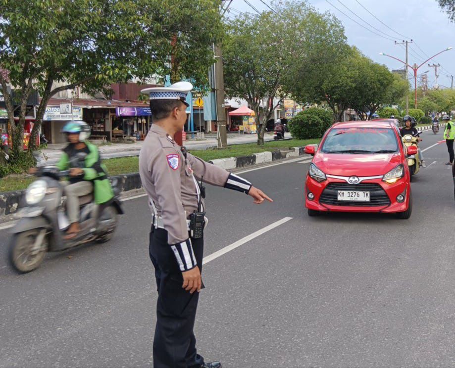 Polresta Palangka Raya Siagakan Personel untuk Amankan Pasar Ramadan