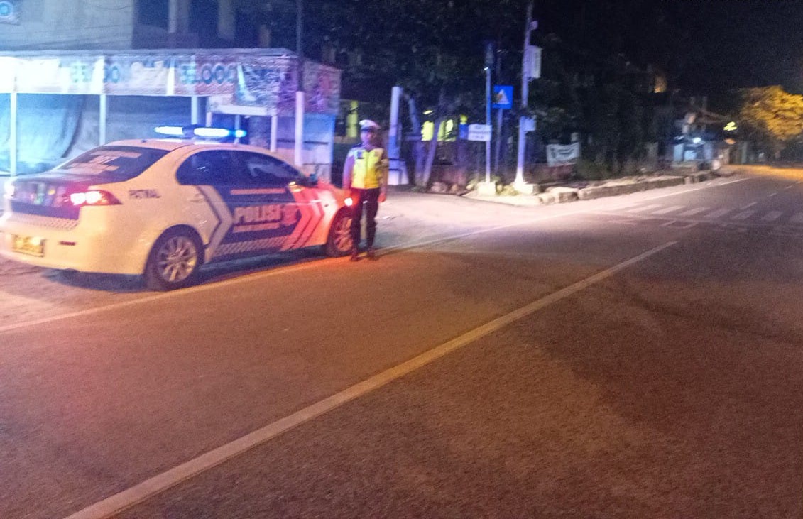Di Jalan Dr. Murjani, Satlantas Polresta Palangka Raya Cegah Aksi Bali