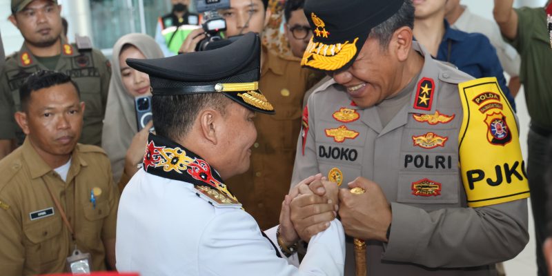 Perkuat Sinergitas, Kapolda Kalteng Sambut Kedatangan Gubernur dan Wakil Gubernur Terpilih di Bumi Tambun Bungai