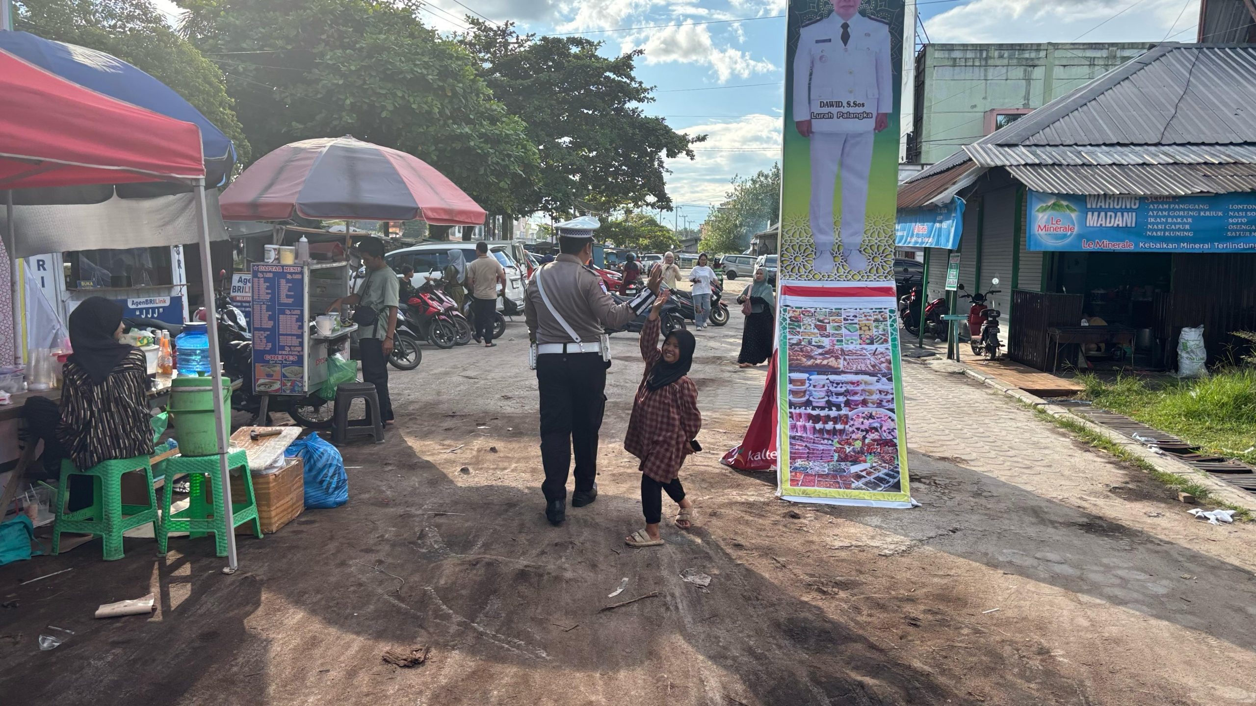 Jaga Kamtibmas Bulan Ramadhan, Polresta Palangka Raya Pam Pasar Wadai di Pasar Kahayan