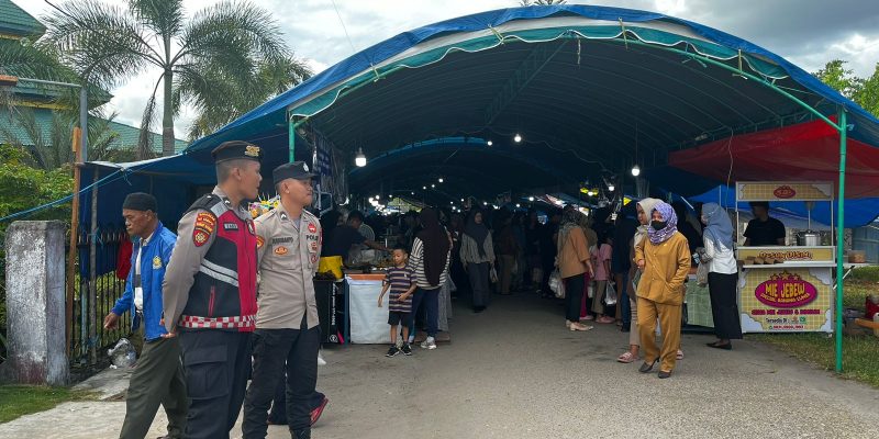 Pam Pasar Wadai Ramadhan, Polresta Palangka Raya Jaga Kamtibmas dan Kamseltibcar Lalu Lintas