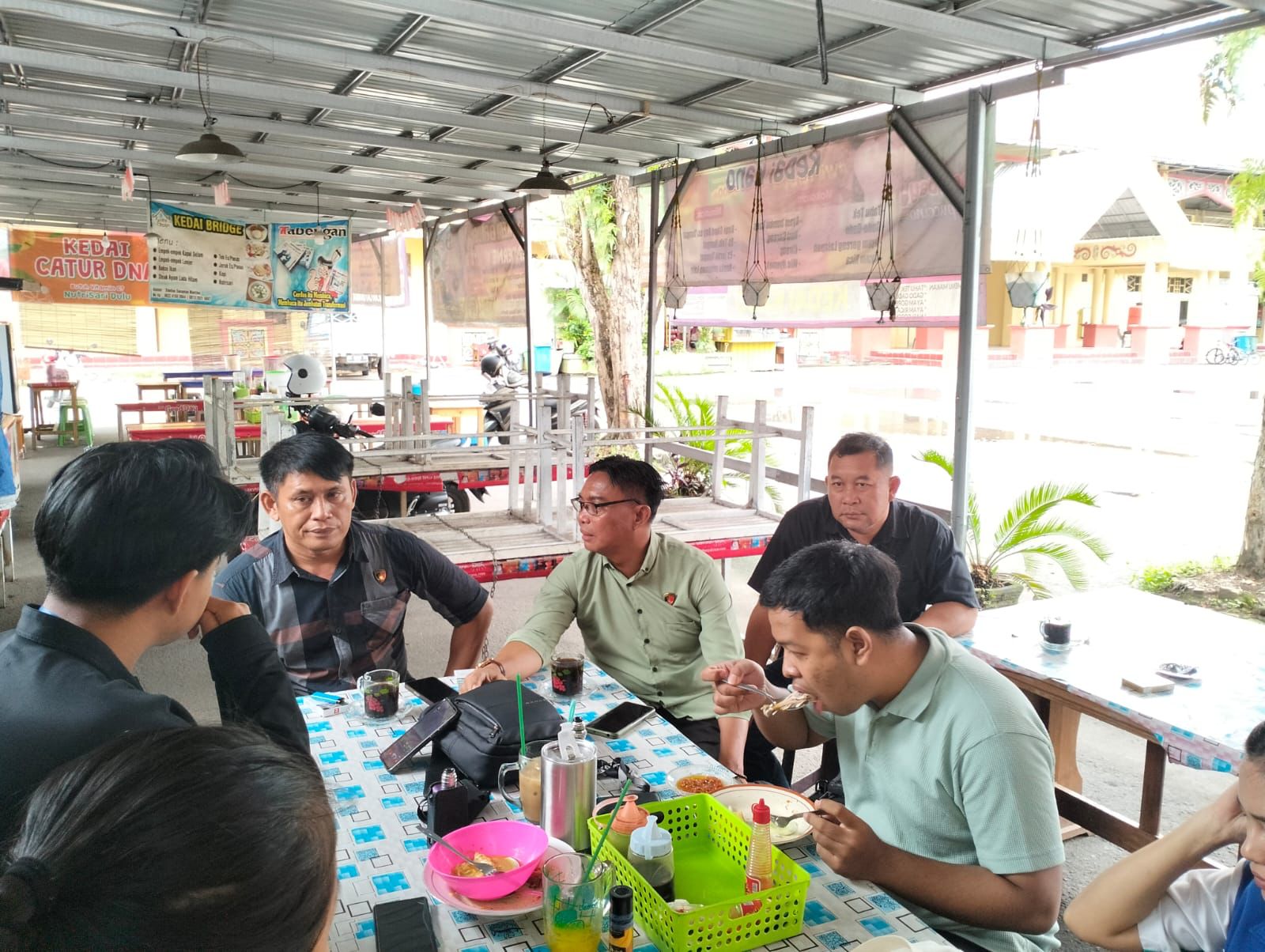 Di Area Kuliner Sanaman Mantikei, Satresnarkoba Polresta Palangka Raya Sosialisasikan Asta Cita