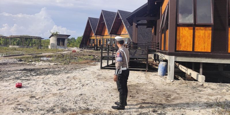 Satlantas Polresta Palangka Raya Rutin Pantau Keamanan ke Lokasi Pembangunan SD Alam Kemala Bhayangkari