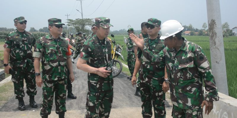 Lihat Sejauh Mana Progres TMMD 123 Kodim Tegal Berjalan, Tim Wasev Sterad Tinjau TMMD 123 Kesadikan Tegal