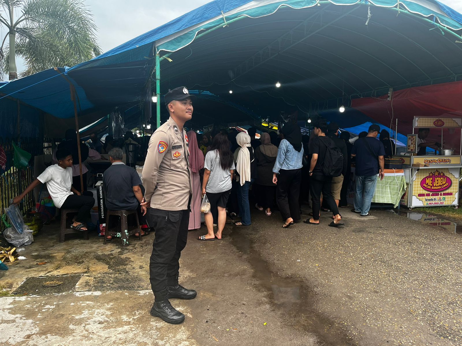 Hindari Gangguan saat Pasar Ramadhan, Polresta Palangka Raya Berjaga