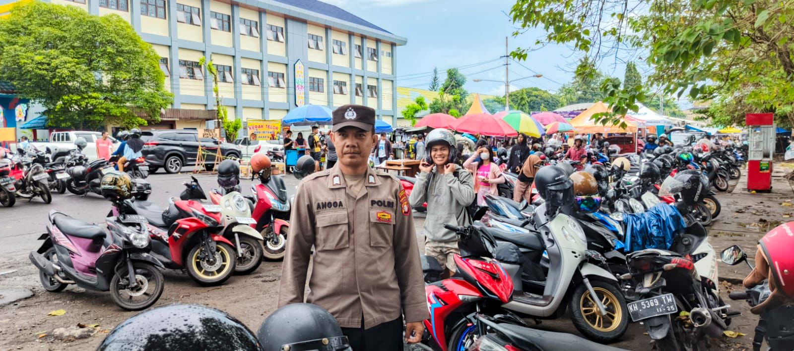 Polresta Palangka Raya Berikan Rasa Aman ke Pasar Ramadan AIS Nasution