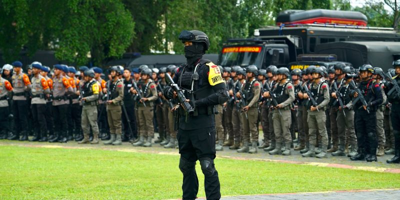 Jelang Hari Raya Idul Fitri 1446 H, Danpas Pelopor Korbrimob Polri Cek Kesiapan Pasukannya