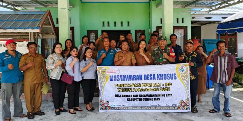 Babinsa Hadiri Rapat Musdessus dalam Rangka Penetapan KPM Bantuan Langsung Tunai BLT-DD