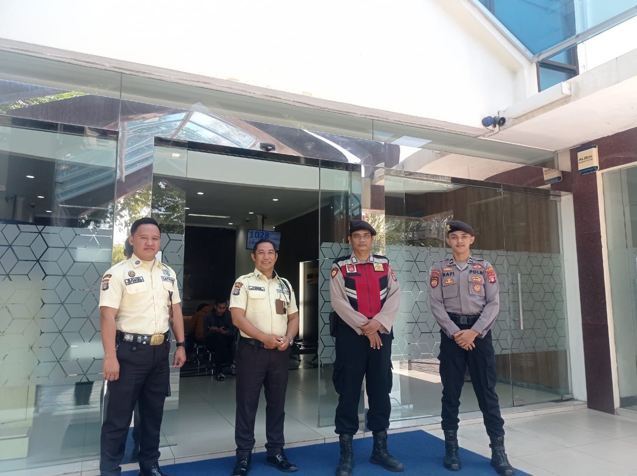 Jaga Keamanan Objek Vital, Satsamapta Polresta Palangka Raya Sambangi Kantor BTN