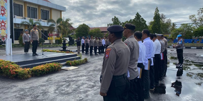 Kapolsubsektor Jekan Raya Dampingi Pengecekan Progres Pembangunan SD Alam Kemala Bhayangkari