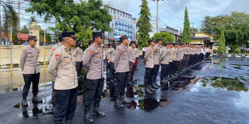 Awali Pelaksanaan Tugas, Polresta Palangka Raya Gelar Apel Pagi Kesatuan