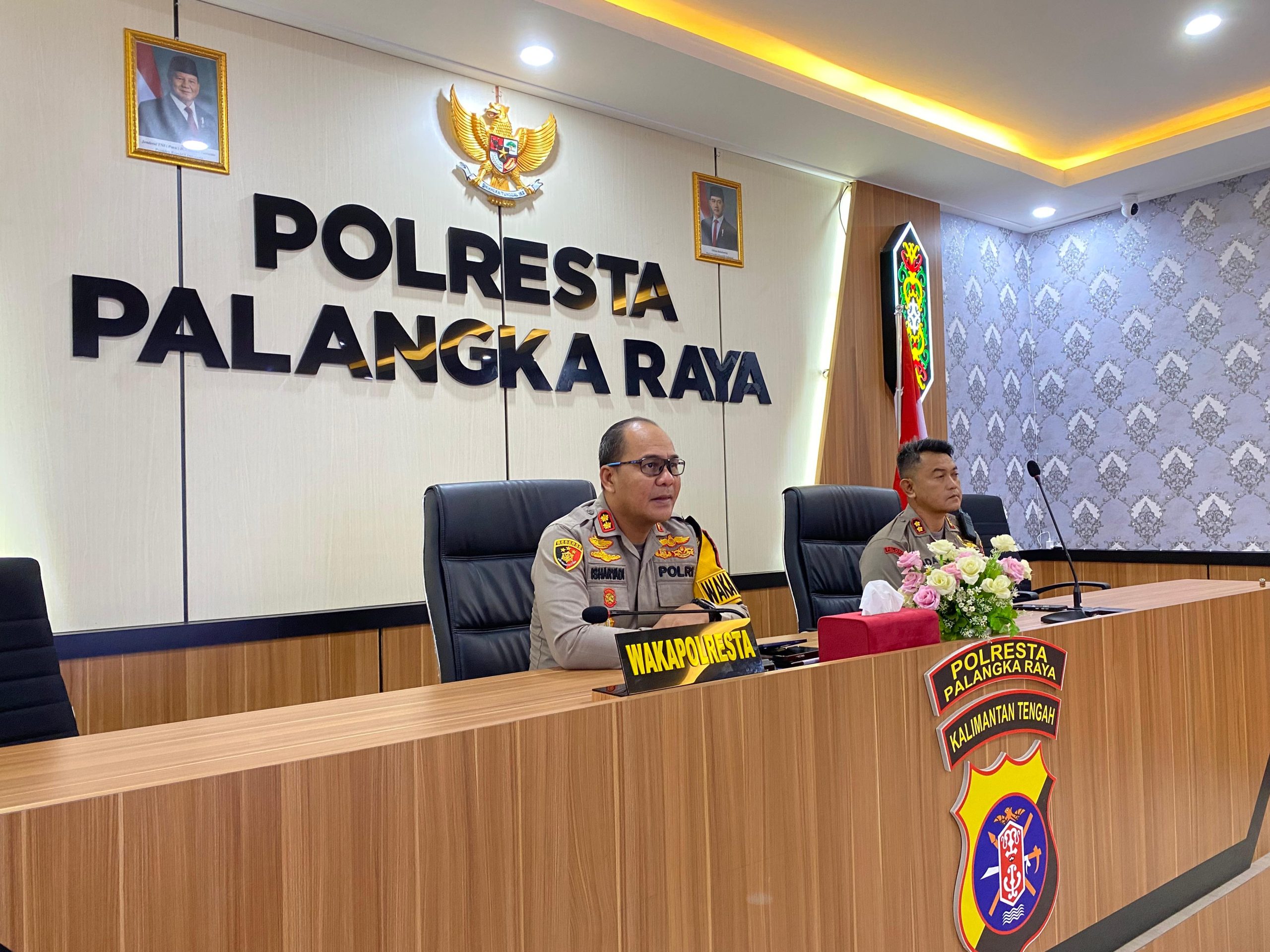 Polresta Palangka Raya Ikuti Vicon Rakor Lintas Sektoral Kesiapan Ops Ketupat Tahun 2025