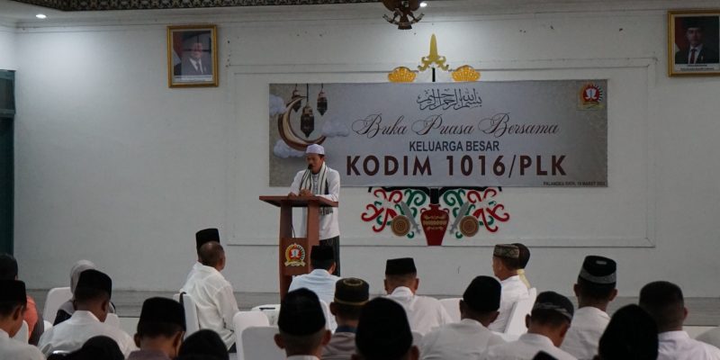 Jalin Silaturahmi, Kodim 1016/Plk Gelar Buka Puasa Bersama Serta Berbagi Takjil