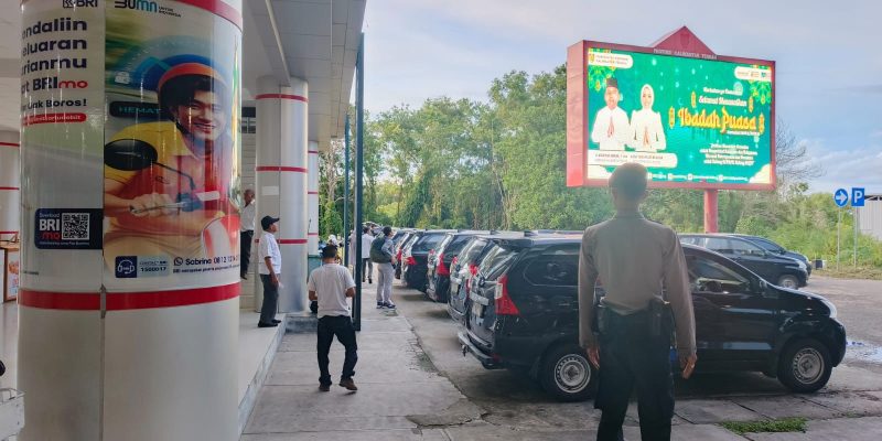 Satpamobvit Polresta Palangka Raya Terus Gelar Anggota Pengamanan di Bandara Tjilik Riwut