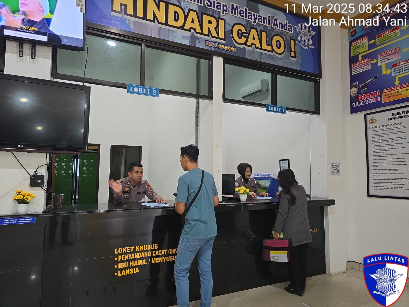 Satlantas Polresta Palangka Raya Beri Layanan Prima bagi Pemohon Penerbitan dan Perpanjangan SIM