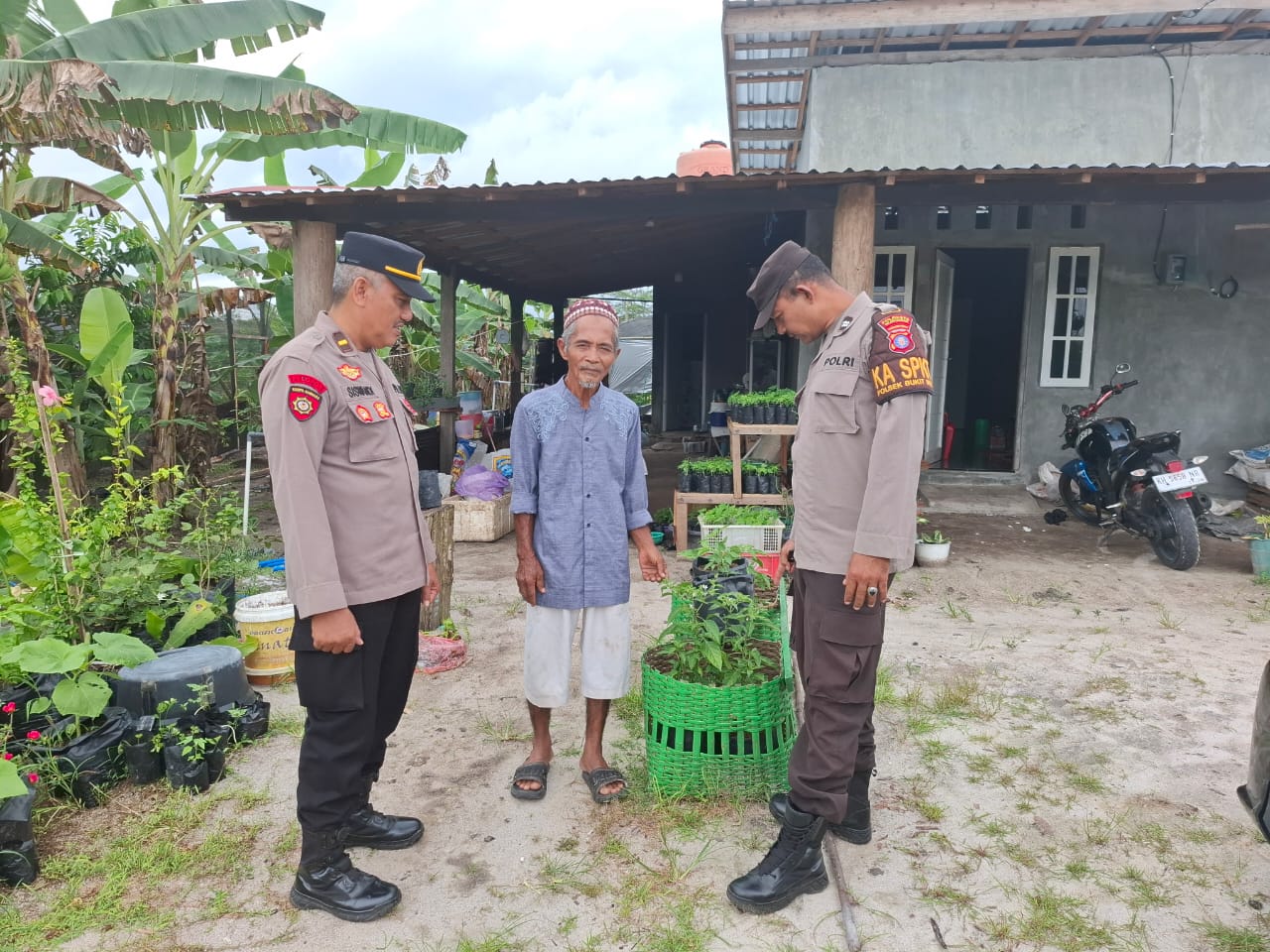 Sukseskan Program Ketahanan Pangan, Polsek Bukit Batu Pererat Kemitraan bersama Para Petani
