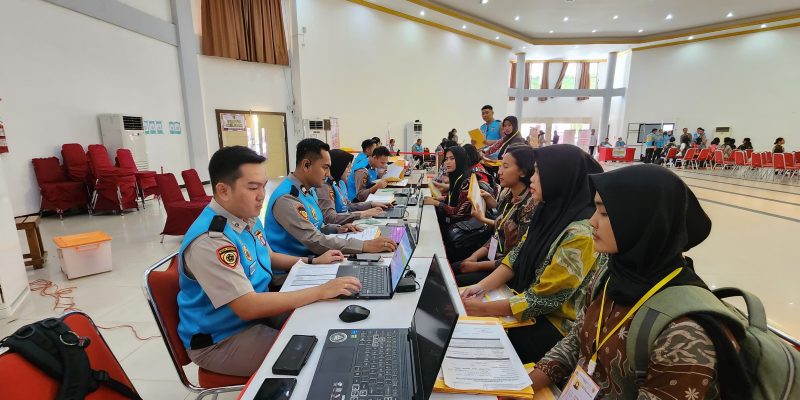 Seleksi Anggota Polri Terpadu di Polda Kalteng Terapkan Sistem BETAH, 1.550 Peserta Ikuti Tes Rikmin Awal