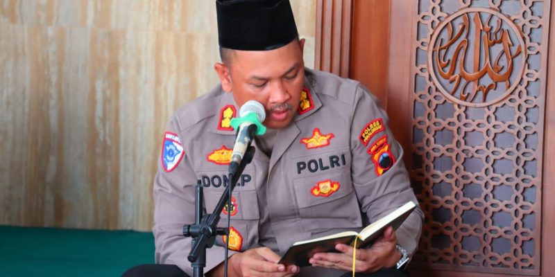 Tadarus Alquran bersama Anggota, Kapolres Pekalongan : Tingkatkan Keimanan dan Ketakwaan Terhadap Tuhan YME
