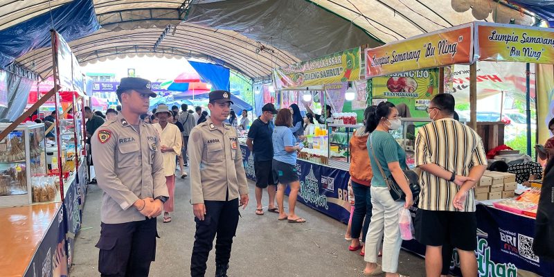 Jaga Kamtibmas Ramadhan, Polresta Palangka Raya Lakukan Pam Pasar Wadai Jalan AIS Nasution