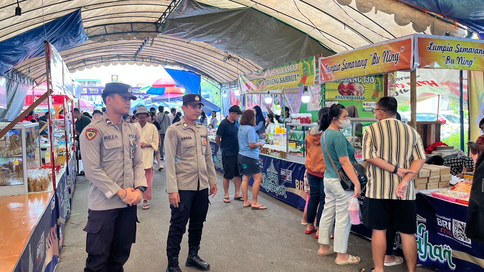 Jaga Kamtibmas Ramadhan, Polresta Palangka Raya Lakukan Pam Pasar Wadai Jalan AIS Nasution