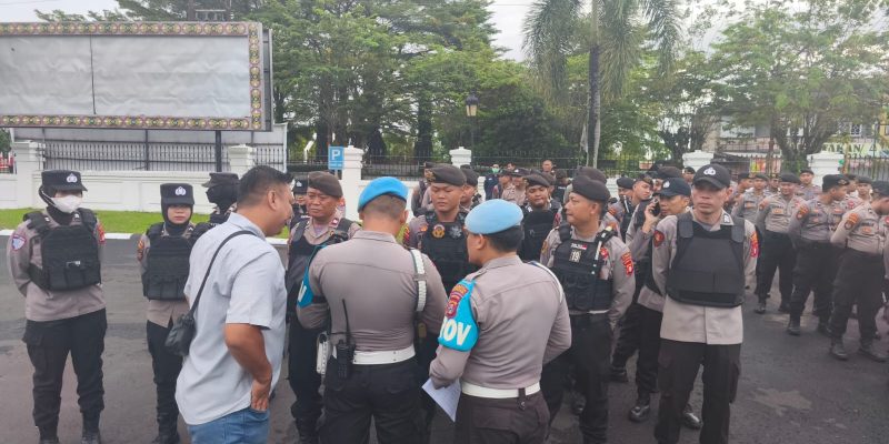 Cegah Pelanggaran SOP, Sipropam Polresta Palangka Raya Cek Kesiapan Personel Pam Aksi Damai