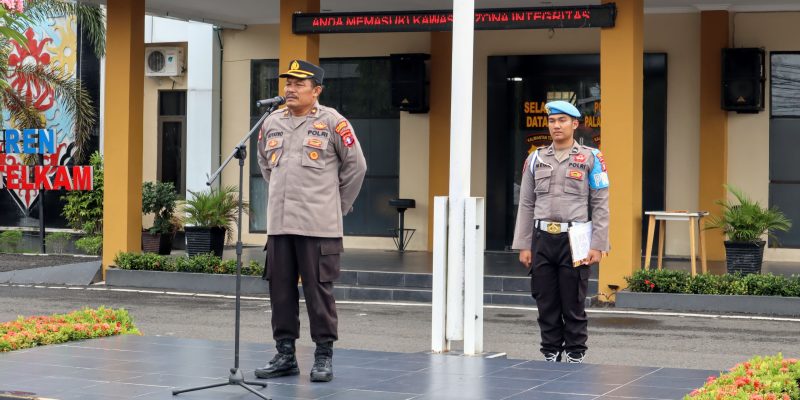Pimpin Apel Pagi, Kabag SDM Polresta Palangka Raya Ingatkan Personel Hindari Pelanggaran